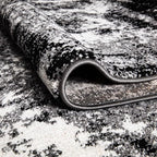 Keen Home Design Area Rugs - 12x15 Non-Shedding, Abstract Rugs for Kitchen, Living Room, Bedroom, Dining Room, Entryway - Size: 12' x 15', Abstract Black