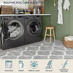 Lahome Moroccan Kitchen Runner Rug - 2X4 Rug Non-Slip Area Rug Small Accent Distressed Throw Rugs Floor Carpet for Door Mat Entryway Bedrooms Laundry Room Decor (Rectangle - 2’ X 4’, Gray)