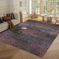 RUGSURE Washable Area Rug - 1/6 Thick - Stain & Water Resistant Non-Slip - Resistant Rug for Living Room, Bedroom, Nursery, Pet & Child Friendly, Vintage Charm Area Rugs (Burgundy, 5' x 7')
