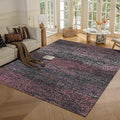 RUGSURE Washable Area Rug - 1/6 Thick - Stain & Water Resistant Non-Slip - Resistant Rug for Living Room, Bedroom, Nursery, Pet & Child Friendly, Vintage Charm Area Rugs (Burgundy, 9' x 12')