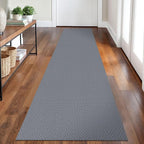 2x8 Ft Braided Runner Rug Washable Runners for Hallways Kitchen Runner Rug with Rubber Backing Cotton Entryway Runner Indoor, Woven Floor Carpet for Hall Kitchen Bedroom, Grey