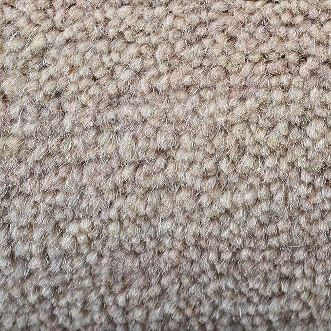 Hand Knotted Loom Wool ECO-Friendly Area Rugs - 5'7''x7'10'', Rectangle, Beige Color, Solid Plain Design, High Pile Thick Handmade Anti Skid Rugs for Living Room (L00111)