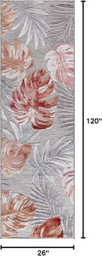 CAMILSON Runner Outdoor Rugs Oriental Retro Traditional Floral Medallion Area Rug 2x10 Non-Shedding Stain Resistant Indoor Carpet for Bathroom Hallway Kitchen Office (2 x 10 / Multi Color)