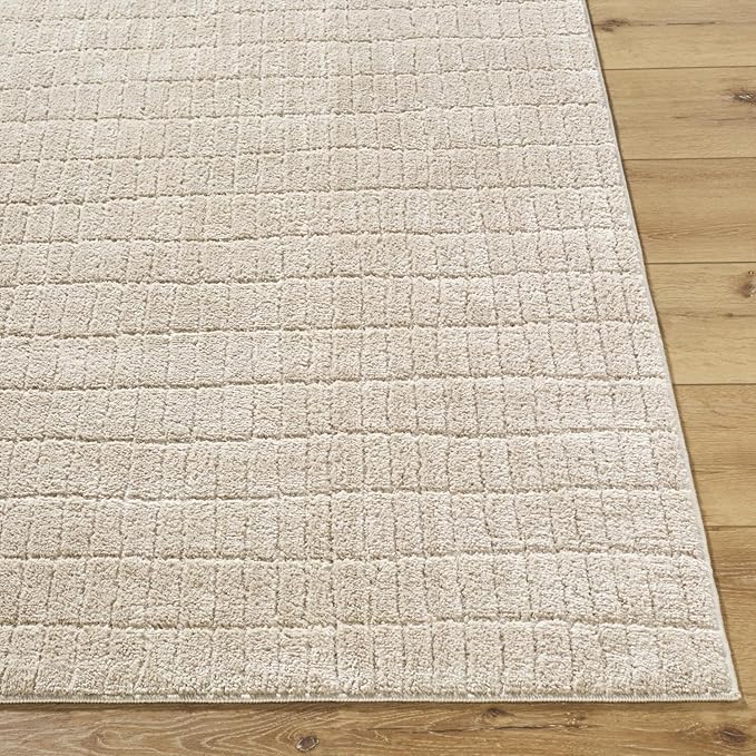 Livabliss x Our PNW Home Cascade Minimalist Striped Area Rug, 2'7" x 10', Light Brown
