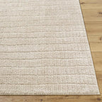 Livabliss x Our PNW Home Cascade Minimalist Striped Area Rug, 2'7" x 12', Light Brown