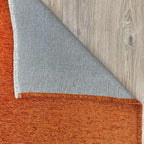 Alfa Rich 4x6 Burnt Orange Washable Area Rugs for Living Room Bedroom Kitchen Cotton Solid Decor Rug