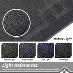 BEQHAUSE Door Mat 24" x 36", Non-Slip Door Mats Indoor Entryway Rugs Washable Low-Profile Absorbent and Stain Resist Floor Mats, Dog Door Mat for Front Back Door, Muddy Wet Shoes & Paws, Dark Grey