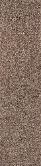 Eyely UES100J-212 Supersoft Haze Solid Low-Pile Indoor Runner Rug, Coastal, Bohemian, Minimalist, Classic, Casual for Bedroom,Kitchen,Living Room,Non Shedding,Easy-Washing, Brown, 2 X 12