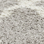 SAFAVIEH Dallas Shag Collection Accent Rug - 3' x 5', Grey & Ivory, Trellis Design, Non-Shedding & Easy Care, 1.5-inch Thick Ideal for High Traffic Areas in Entryway, Living Room, Bedroom (SGD257G)