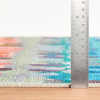 Dash & Albert Paint Chip Multi Machine Washable Rug, 9.5 X 13.5 Feet, Multicolored Geometric Pattern