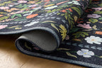 Loloi Rifle Paper Co. Canopy Collection CNP-04 Black 3'-9" x 5'-9" Accent Rug