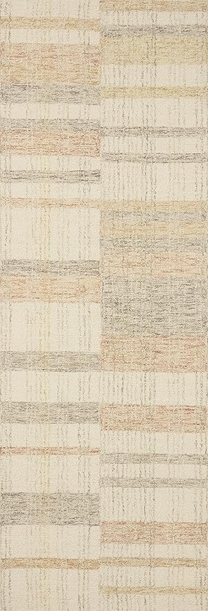 Loloi Chris Loves Julia Chris Collection CHR-04 Natural/Multi 2'-6'' x 9'-9'', .50" Pile Height, Runner Rug