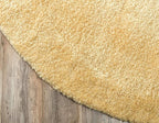 Unique Loom Solo Collection Area Rug - Calabasas (6' 1" Round, Yellow)