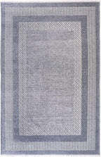 Alfa Rich 7x10 Light Blue Washable Area Rugs for Living Room Bedroom Kitchen Dining Cotton Decor Rug