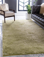 Unique Loom Solo Collection Area Rug - Calabasas (5' 3" x 7' 7" Rectangle, Light Green)