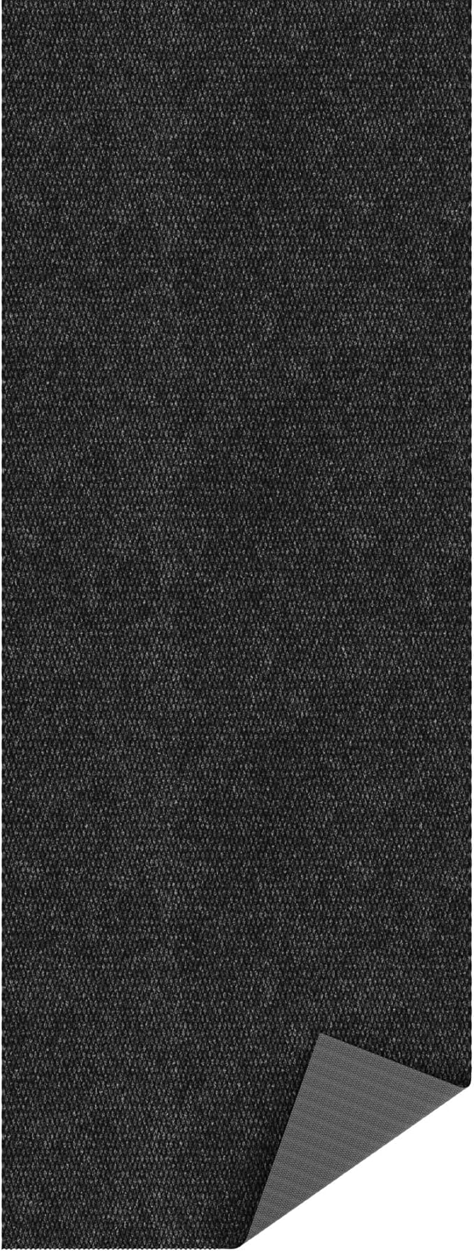 Ottomanson Commercial Scrape Rib Entry Mat – Heavy Duty Ribbed Floor Mat for High Traffic – Non Slip Rubber Back, Waterproof – Indoor Outdoor Use for Offices, Schools, Lobbies, 2' x 41', Black