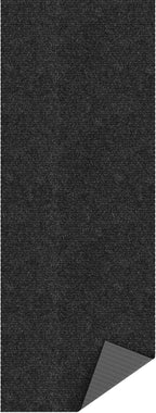 Ottomanson Commercial Scrape Rib Entry Mat – Heavy Duty Ribbed Floor Mat for High Traffic – Non Slip Rubber Back, Waterproof – Indoor Outdoor Use for Offices, Schools, Lobbies, 2' x 28', Black