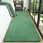 AROGAN Washable 2x6 Runner Rug for Hallway, Long Runner Rugs wtih Soft Memory Foam for Bedroom, Non Slip Backing Carpet Runners for Hallways, Kitchen, Bathroom, Entryway Home Decor, Matte Green