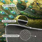 Peacock Rug 4x6-4x6 Rug, Wonderful Peacock Area Rugs for Bedroom, Nature Rugs for Living Room, Modern Style Washable Mat, Aesthetics Carpet - Peafowl Home Decor & Gifts