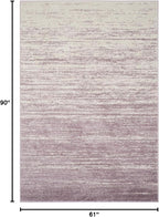 SAFAVIEH Adirondack Collection Area Rug - 5'1" x 7'6", Cream & Purple, Modern Ombre Design, Non Shedding & Easy to Clean, Ideal for Living Room, Bedroom, Office, Dining Space (ADR113L)