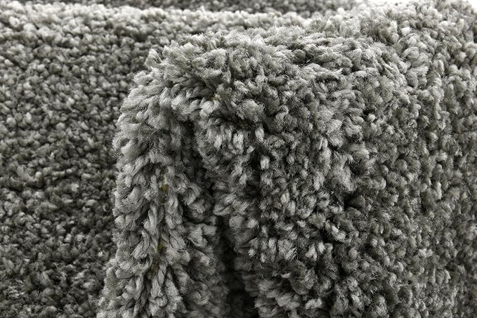 Unique Loom Solo Collection Area Rug - Calabasas (7' 10" Round, Gray)
