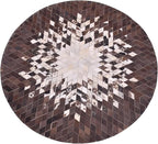 Round Area Rug – Soft and Durable Floor Mat for Living Room, Bedroom, or Entryway – Non-Slip Modern Carpet for Home Decor & Interior Styling(White 4X4)