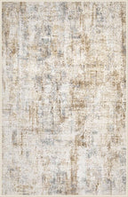 Area Rugs 5x7 Living Room: Washable Rug Modern Abstract Rugs Soft Non Slip Neutral Rug Stain Resistant Indoor Carpet for Bedroom Kitchen Dining Room Nursery Home Office Rugs(Blue Brown,5'x7')