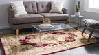 Rugs.com Chateau Collection Rug – 8' x 10' Red Medium Rug Perfect for Living Rooms, Large Dining Rooms, Open Floorplans