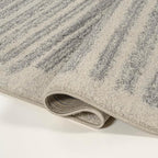 JONATHAN Y Khalil Modern Berber Stripe Cream/Gray Indoor Area Rug, 3x5, Contemporary, Bohemian, Easy-Cleaning for Living Room, Bedroom, Kitchen, Pet Friendly, Non-Shedding (MOH207C-3)