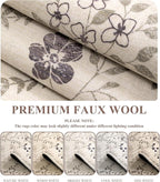 YIHOUSE Beige Floral Print Rugs, Moroccan Trellis 10x14 Washable Large Rug, Modern Pastel Non Slip Ultra-Thin Area Rug for Classroom, Nursery Playroom,Dorm,Bedroom,Living Room, Beige Multi