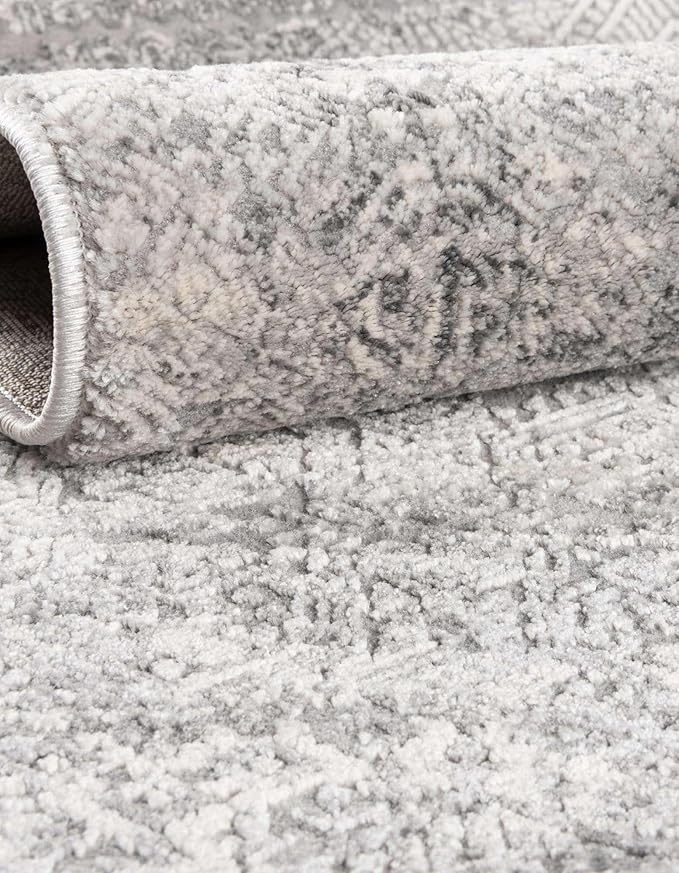 Unique Loom Finsbury Collection Area Rug - Sarah (3' 3" x 5' 3" Rectangle, Gray/ Ivory)