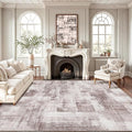 LUMI 8x10 Washable Low-Pile Area Rug for Living Room, Ultra Soft Modern Abstract Rugs Non Slip with Rubber Backing, High Traffic, Stain Resistant Carpets, Ideal for Bedroom, Dining Room, Indoor