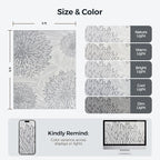 WITSHOCK 6x8 Washable Rug for Living Room,Modern Floral Distress Print Pattern Area Rugs,Stain Resistant with Non Slip Backing Carpet for Dining Room,Bedroom & Home Decor,Grey White