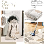 MUJOO Boho Small Rug Washable,2x3 Area Rugs for Entryway Bathroom Entry Entrance Kitchen,Front Door Mat Soft Throw Carpet Non Slip Indoor Modern Abstract Bohemian Neutral Beige