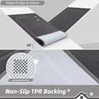 BEQHAUSE Dog Door Mat for Muddy Paws 32"x48" Dirt Trapper Absorbent Doormat Non Slip Entryway Rugs Washable Stain Resistant Welcome Floor Mat Soft Low-Profile for Front Back Door, Dark Grey