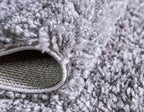 Unique Loom Davos Shag Collection Area Rug - Solid (2' 7" x 13' 1" Runner, Sterling)