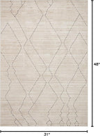 Loloi Darby Collection DAR-03 Sand/Charcoal 2'-7" x 4' Accent Rug