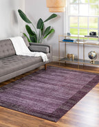 Rugs.com Angelica Collection Rug – 7' x 10' Violet Medium Rug Perfect for Bedrooms, Dining Rooms, Living Rooms