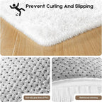 5x7 Cream White Rugs for Living Room Bedroom, Fluffy Large Area Rug Soft Shag Non-Slip Carpet for Kids Boys and Girls Room Dorm Home Decor (5ft x 7ft)