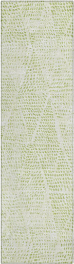 Addison Rugs Chantille ACN591 Aloe 2'3" x 7'6" Indoor Outdoor Hallway Runner Rug, Stain Resistant Washable Kitchen Area Carpet for Bathroom, Laundry and Bedroom Rug