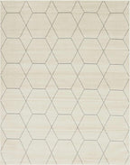 Unique Loom Trellis Frieze Collection Area Rug - Geometric (8' x 10', Ivory/ Gray)