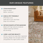 Vintage 4x6 Entryway Rug, Washable Area Rugs for Mudroom, Bedside Rugs Bedroom, Large Kitchen,Living Room, Office, Dorm, Non-Slip Low Pile Soft Stain Resistant Carpet Floral Moss Green Taupe Decor