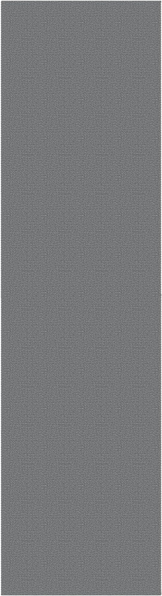 EARTHALL Washable Runner Rug 2.6x12 Ft Non Slip Runners for Hallways Cotton Rubber Backed Kitchen Runner Braided Indoor Floor Carpet Runners for Entryway, Hallway, Kitchen, Bedroom, Charcoal Gray