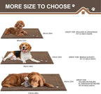 BEQHAUSE Dog Door Mat for Muddy Paws 24"x36" Dirt Trapper Absorbent Doormat Non Slip Entryway Rugs Washable Stain Resistant Welcome Floor Mat Soft Low-Profile for Front Back Door, Brown