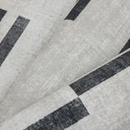 ReaLife Rugs Machine Washable Area Rug Runner - Living Room Bedroom Bathroom Kitchen Entryway Office -Non-Slip Baking Low Pile Stain Resistant Premium - Modern Geometric Loki-Beige & Black 2'6" x 6'