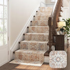 jinchan Kelda Runner Rug 2x10 Hallway Rug Washable Runner Vintage Mat Retro Lightweight Non-Slip Floor Cover Distressed Thin Carpet for Entryway Bathroom Bedroom Laundry Room Stairway Brick Red