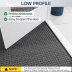 Amyracel Front Door Mat Outdoor Indoor Entrance, 24"x48" All Season Weather Outside Door Mat, Heavy Duty Rubber Backing Doormat for Entryway, Floor Inside Back Door Mats Washable