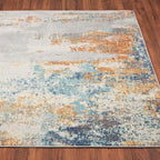 LUXE WEAVERS Euston Collection Multi 2x7 Modern Abstract Area Rug