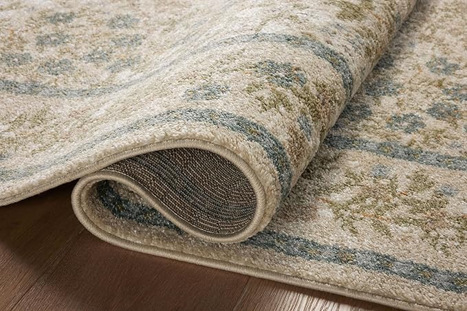 Loloi Rifle Paper Co. Laurel Collection LAU-03 Ivory/Multi 2'-8" x 4' Accent Rug