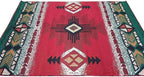 YHSF South West Native American Area Rug C318 - Easy Clean, Thick, Soft, Durable Native Tribal American Indian Inspired Rug for Bedroom/Living Room and More - Red, 8 Feet x 10 Feet